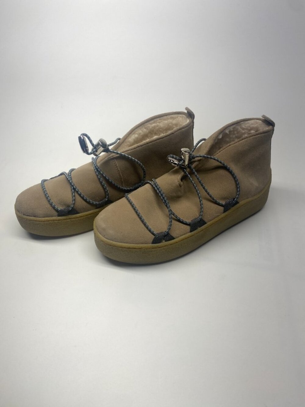 Free People Women Snowdrop Micro Genuine Shearling Boot Sz 7